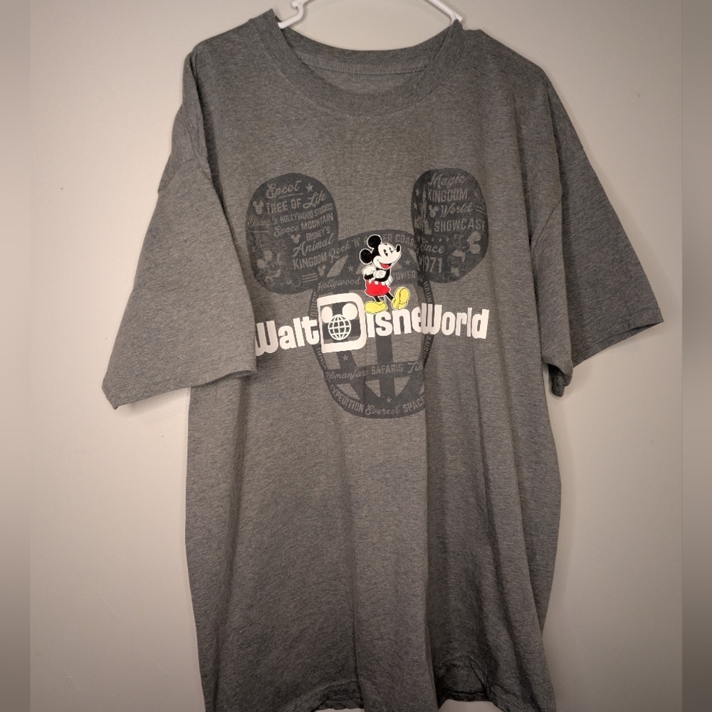 Disney World Men's Gray T-Shirt 2xl
